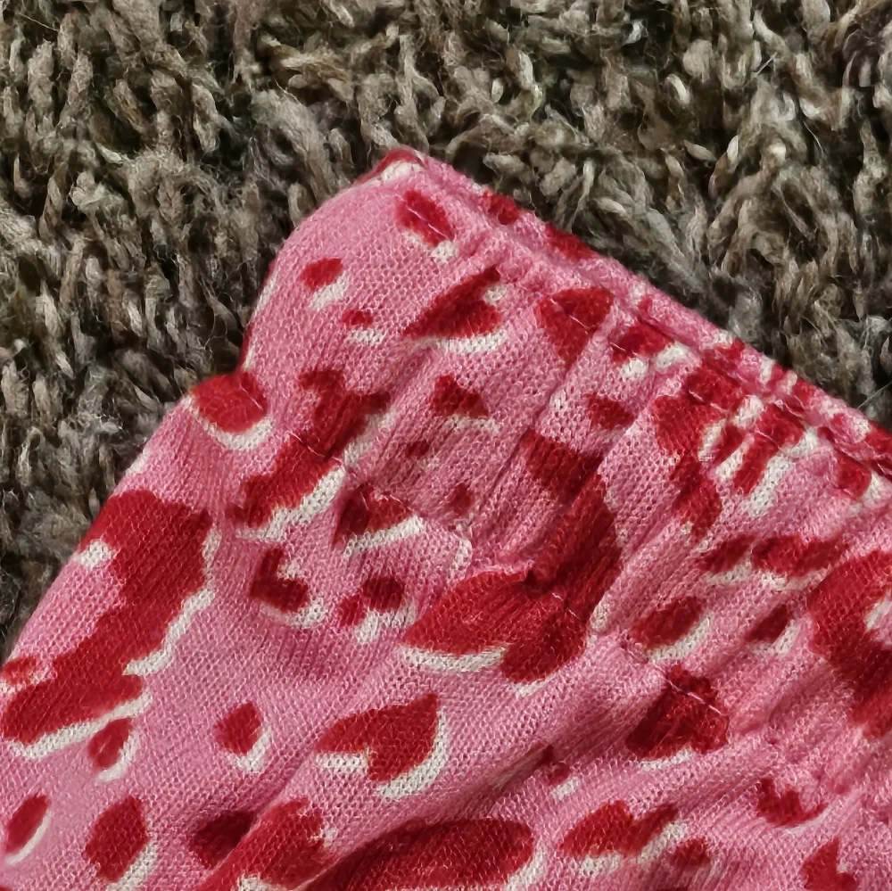 Loft Outlet Sleepwear Set Red & Pink Animal Print/Hearts Top Size S, Shorts M - Picture 8 of 15